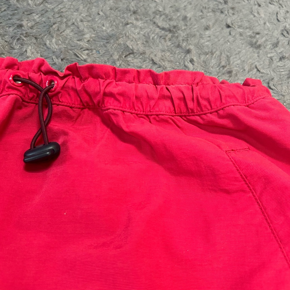 Express Red Midi Pencil Skirt Ruched Casual - Picture 5 of 5
